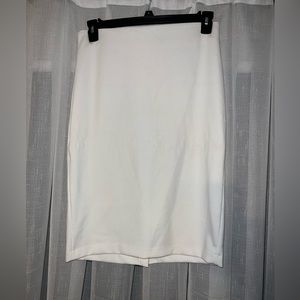 White stretchy pencil skirt size 8